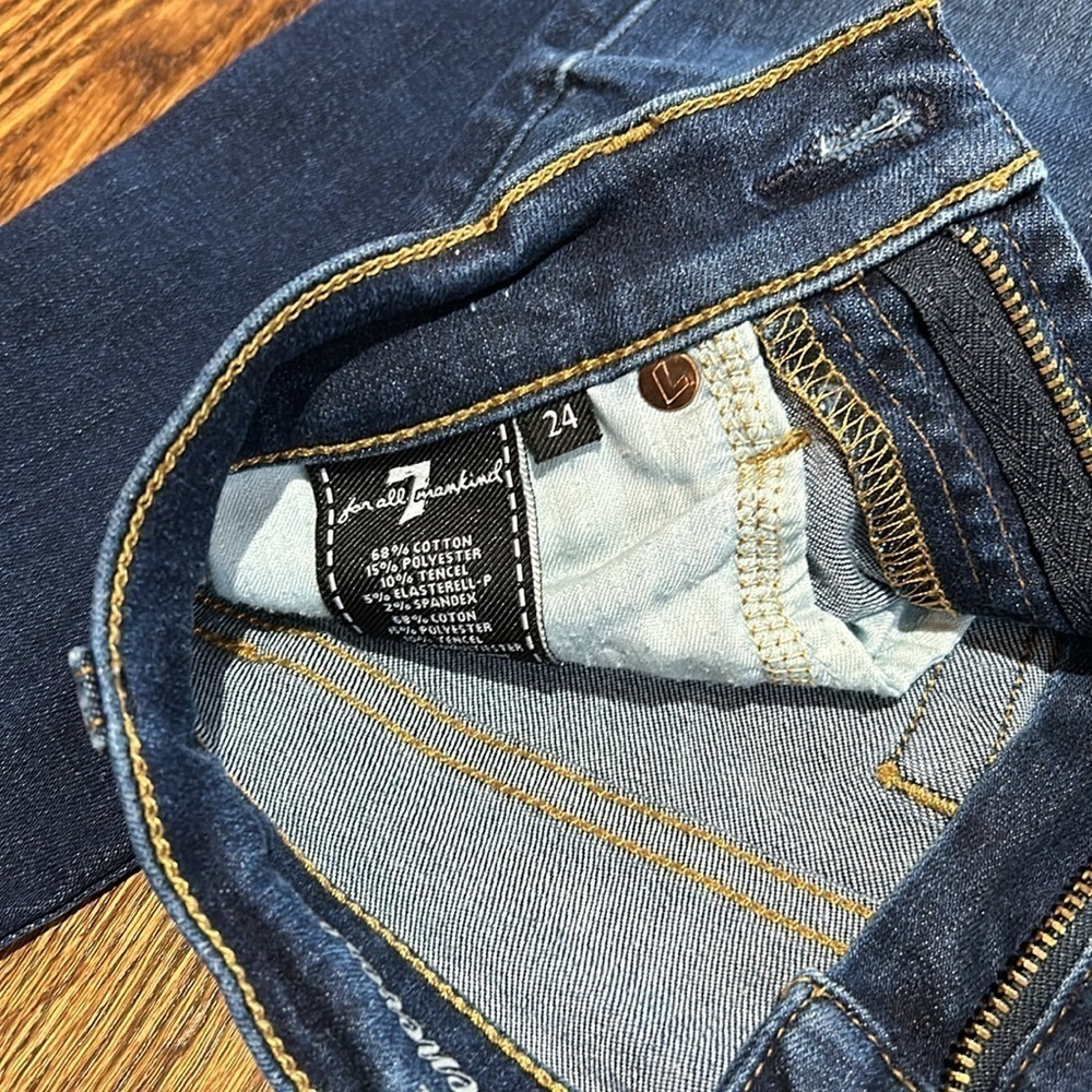 7 for all mankind jeans size 24 distressed - Picture 4 of 5